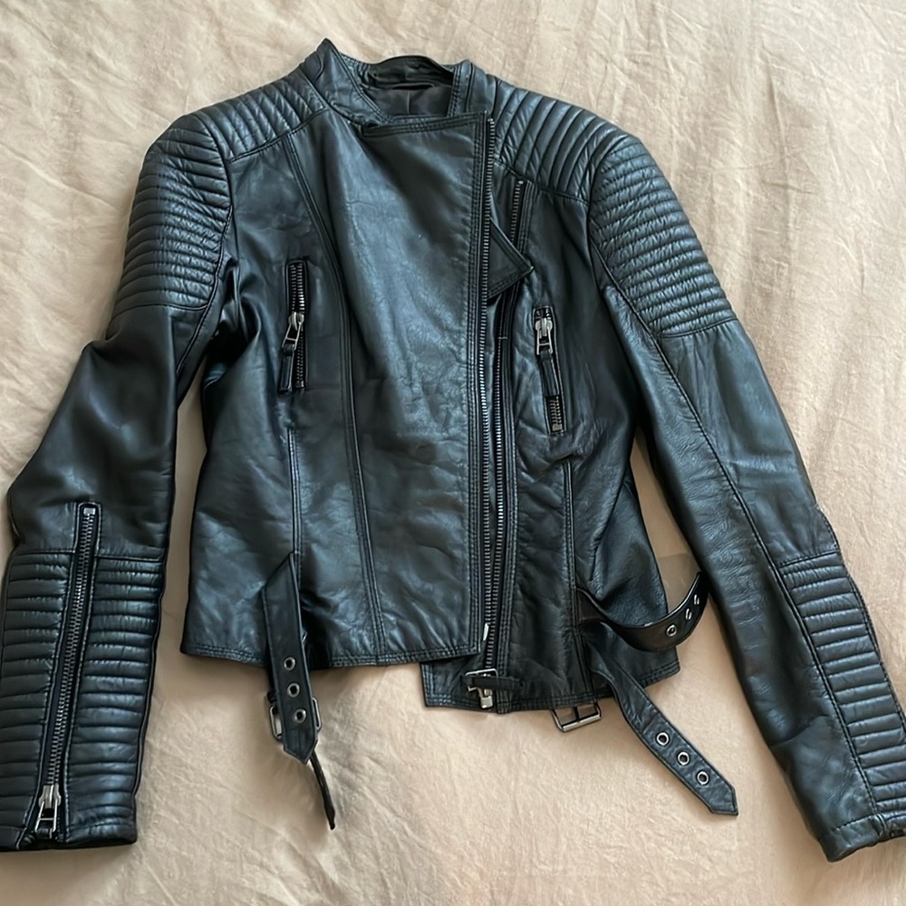 Zara leather jacket